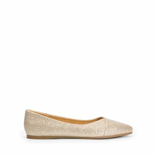 Beige ballet flats with a simple design