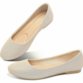 Obtaom Round Toe Flats