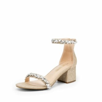 DREAM PAIRS Low-Chunk Low Heel Pump Sandal